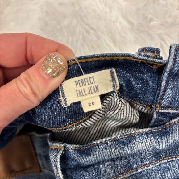 Madewelll Perfect Fall Jean in Vance Wash Jeans Size 25 - Picture 9 of 14
